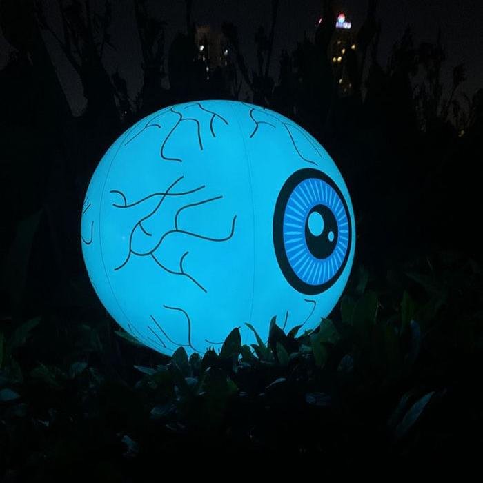 🎃🎃Inflatable Led light-up waterproof eyeball pumpkin 13 colours with remote control