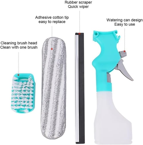 Multifunctional 4 in 1 Mirror Cleaner & Squeegee Tool