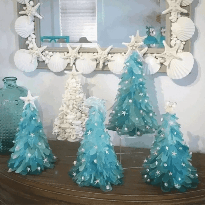 🎄Sea Glass Christmas Tree