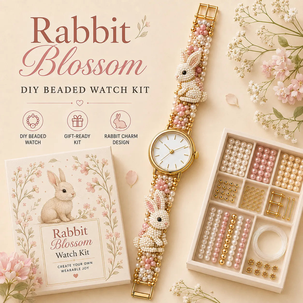 ⌚️✨ DIY Beaded Charm Watch Kit Collection