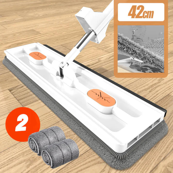 Flat Cleaning Mop (4 free rags)