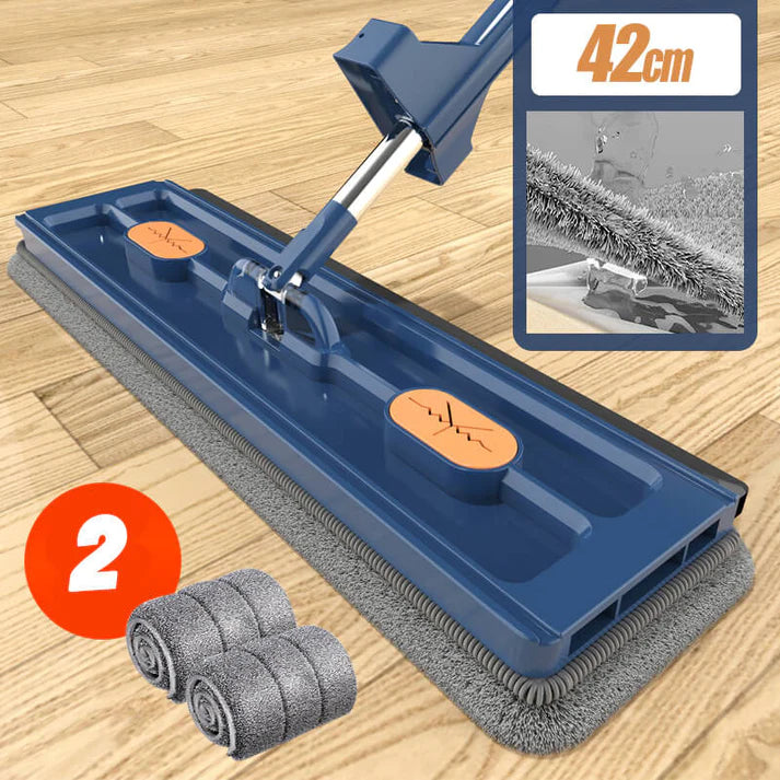 Flat Cleaning Mop (4 free rags)