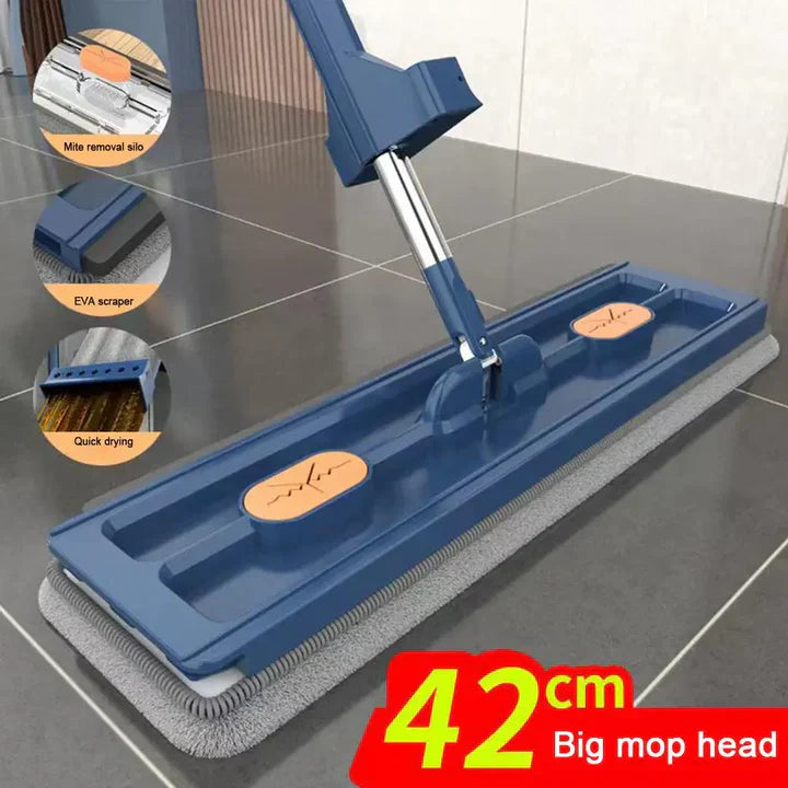 Flat Cleaning Mop (4 free rags)