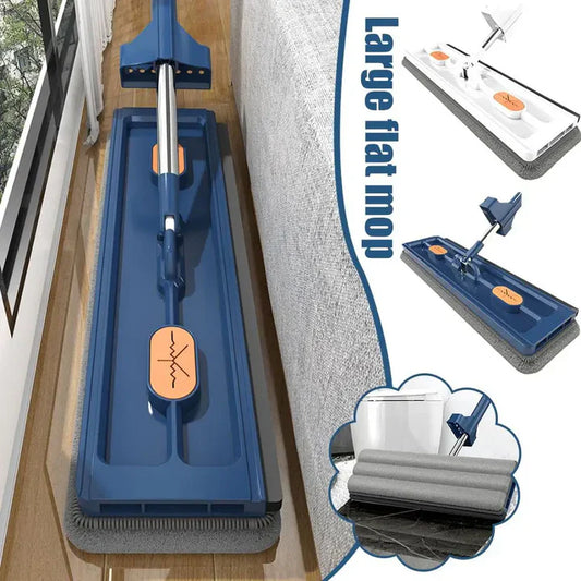 Flat Cleaning Mop (4 free rags)