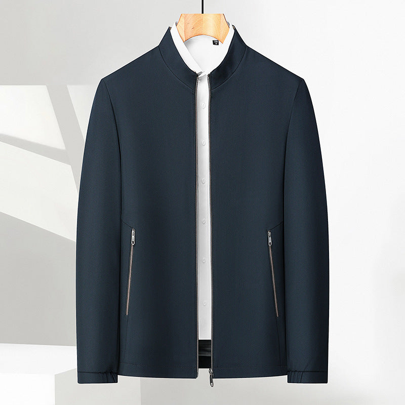 🧥 ✨ Men's Standing Collar Zipper Jacket - Modern Casual Design with Lightweight Warmth for Everyday Style ⚡🛒