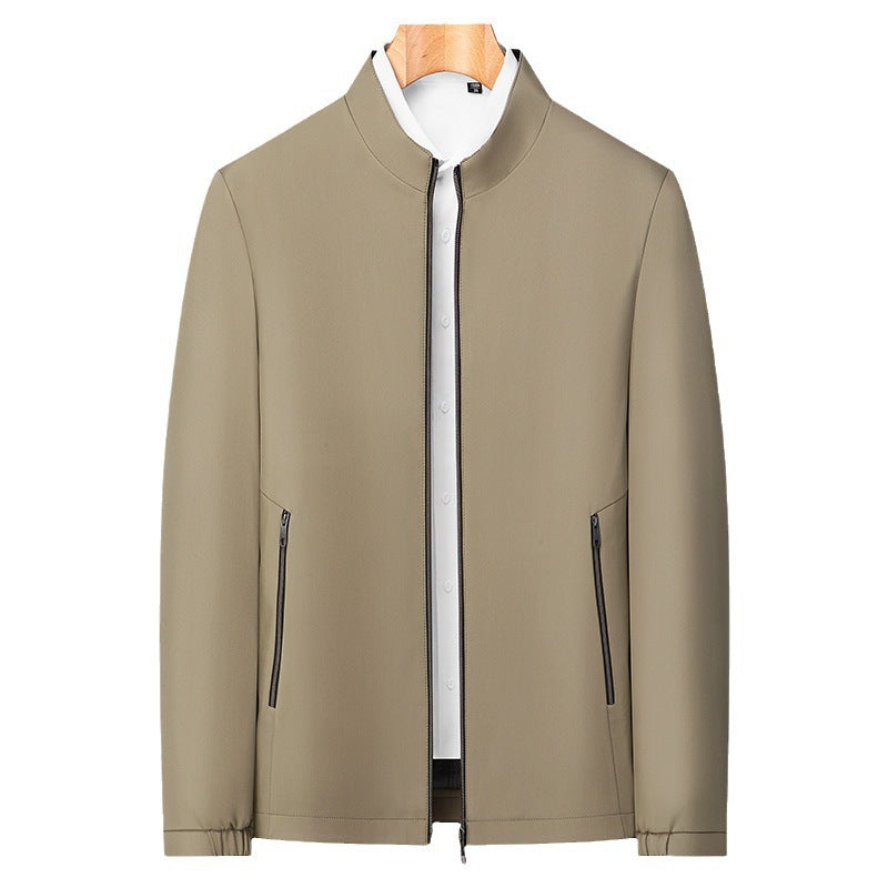 🧥 ✨ Men's Standing Collar Zipper Jacket - Modern Casual Design with Lightweight Warmth for Everyday Style ⚡🛒