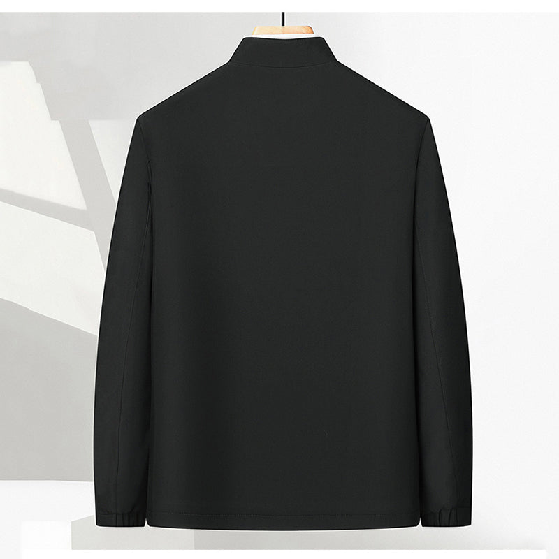 🧥 ✨ Men's Standing Collar Zipper Jacket - Modern Casual Design with Lightweight Warmth for Everyday Style ⚡🛒