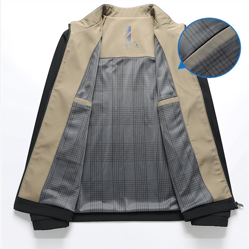 🧥 ✨ Men's Standing Collar Zipper Jacket - Modern Casual Design with Lightweight Warmth for Everyday Style ⚡🛒