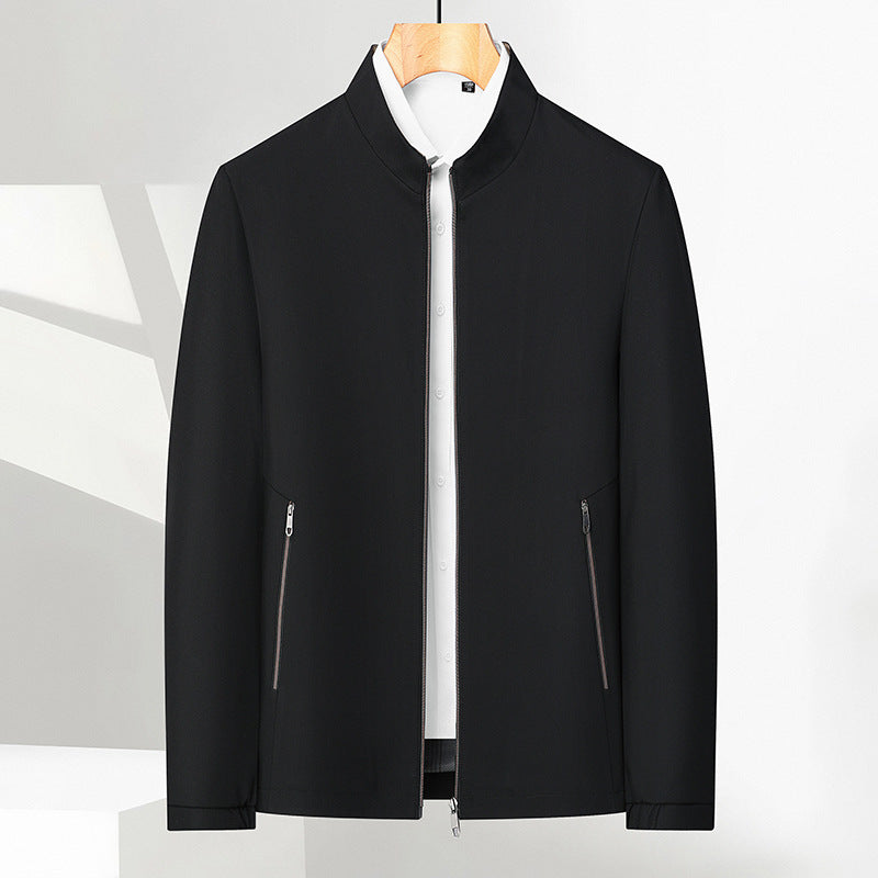 🧥 ✨ Men's Standing Collar Zipper Jacket - Modern Casual Design with Lightweight Warmth for Everyday Style ⚡🛒