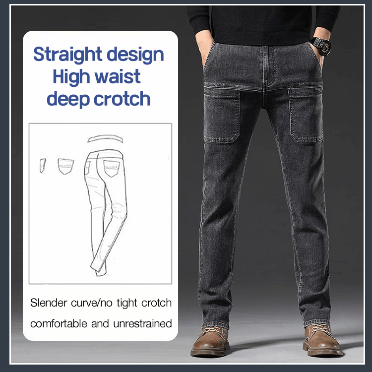 Comfortable Multi-Pocket High Durable Cargo Jeans👖