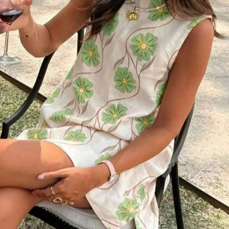 💖Women's Casual Sleeveless Floral Print Dress
