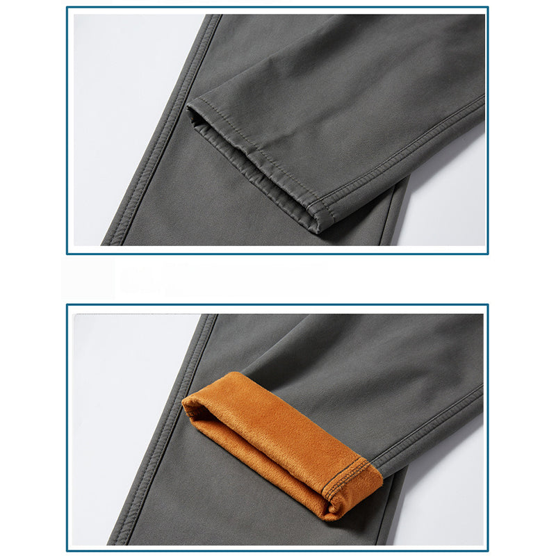 Men's Drawstring Cargo Pants with Zipper Pockets