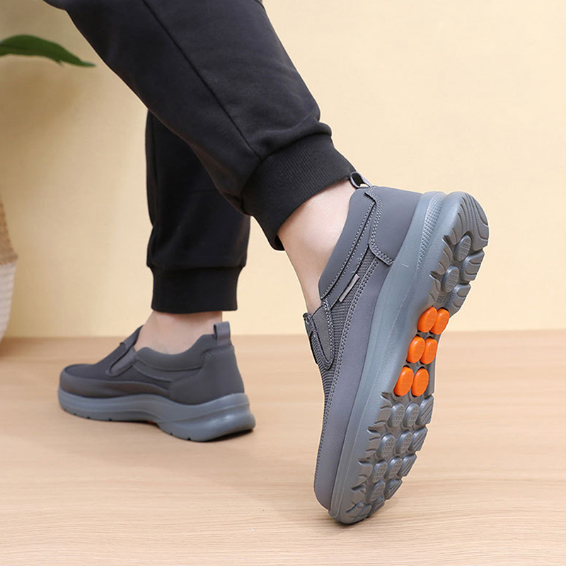 👟✨ Men's Orthopedic Breathable Slip-On Sneakers - Arch Support with Memory Foam Insoles for All-Day Comfort 🏃‍♂️💨