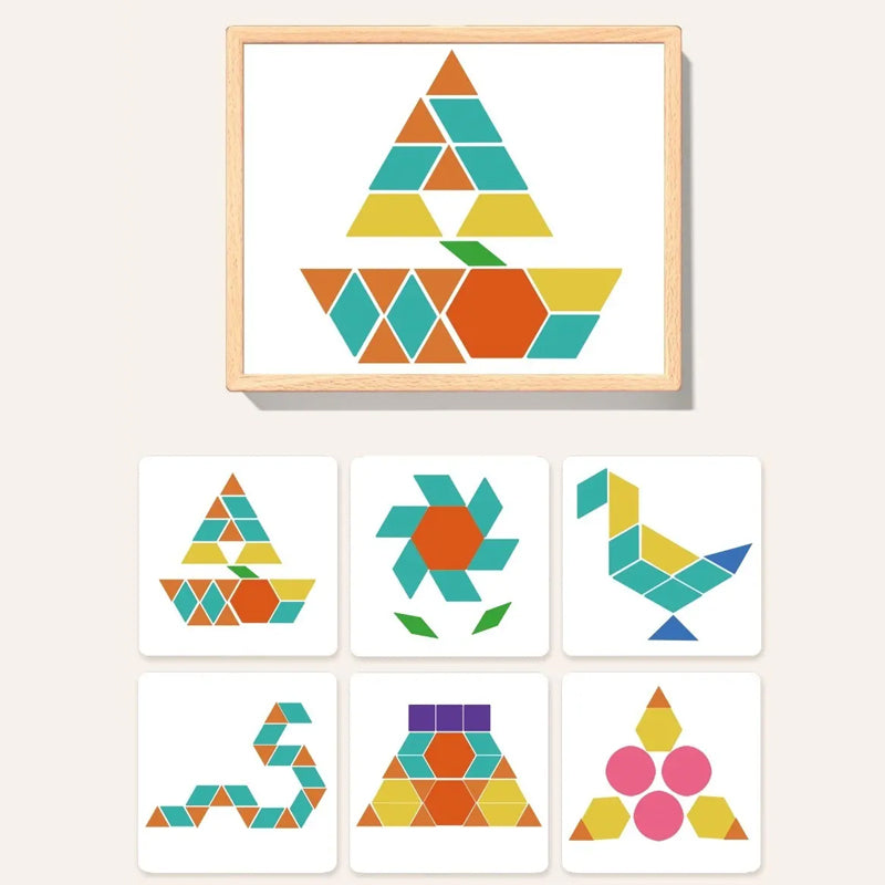 🎁Wooden Magnetic Pattern Block Puzzle Set🧩