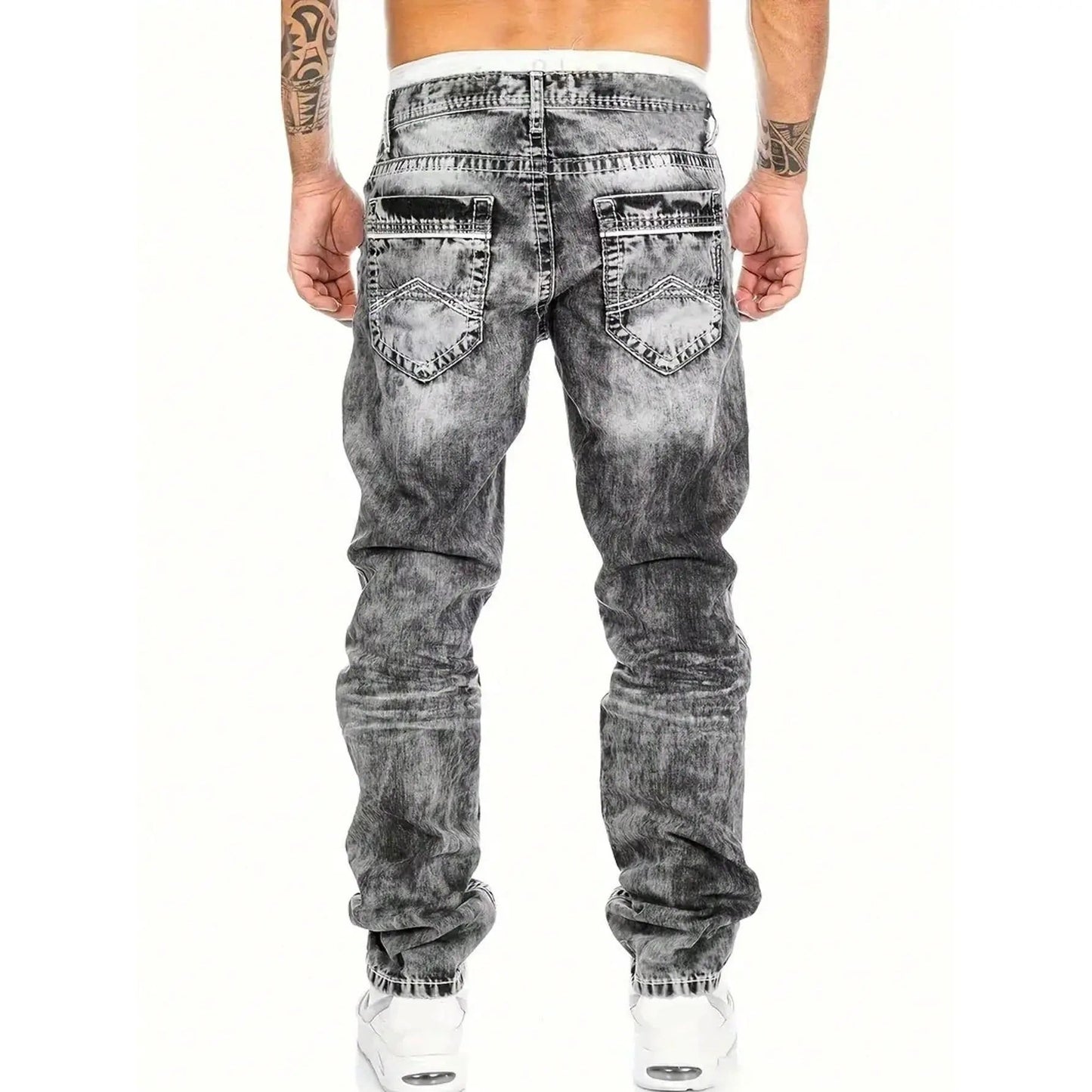 Men's Fashion Creative Stretch Denim Jeans