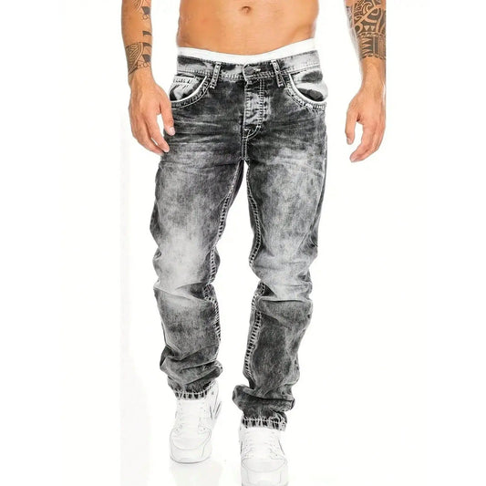 Men's Fashion Creative Stretch Denim Jeans