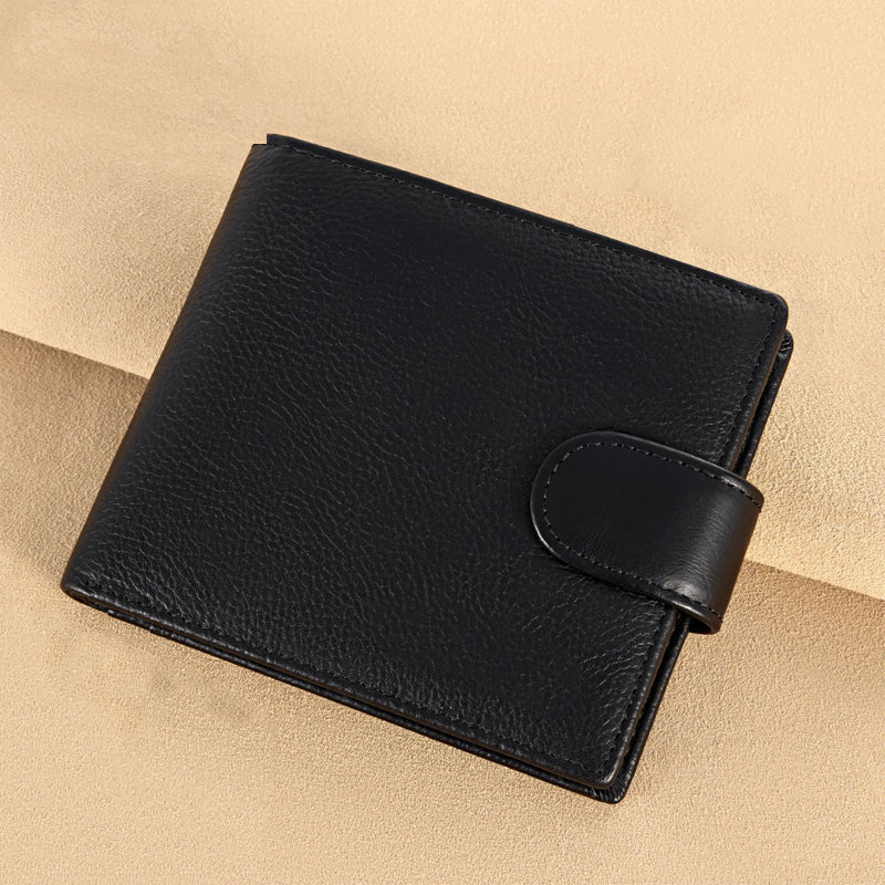 🛡️ 50% OFF NOW! 🎁 Men's Vintage RFID Blocking Wallet – Genuine leather, slim 10-card design & fraud protection – Perfect Father's Day or everyday gift 💼