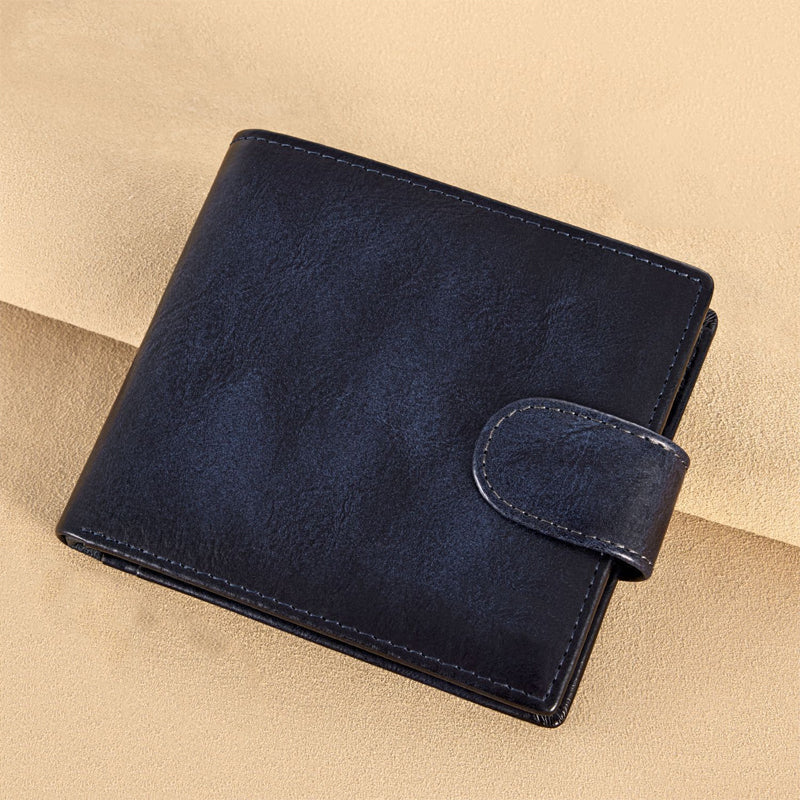 🛡️ 50% OFF NOW! 🎁 Men's Vintage RFID Blocking Wallet – Genuine leather, slim 10-card design & fraud protection – Perfect Father's Day or everyday gift 💼
