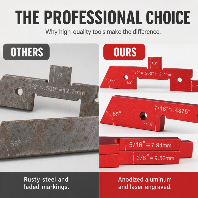 📐 Woodworking Setup Blocks – Aluminum, high precision & quick calibration ✨
