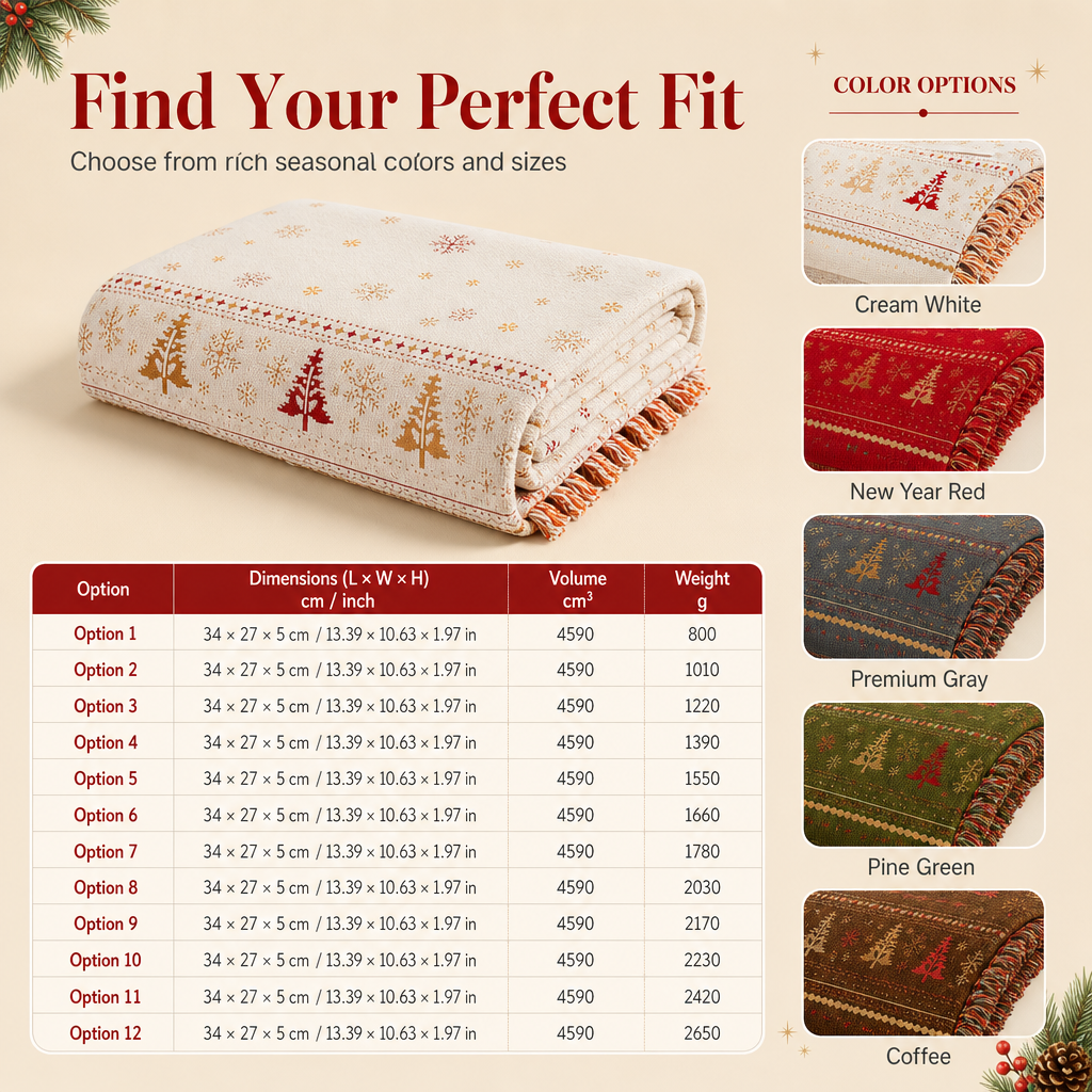 ⏰Thickened Christmas Style Chenille Sofa Cover Full Coverage Cat Scratch Resistant and Stain Resistant Couch Slipcover