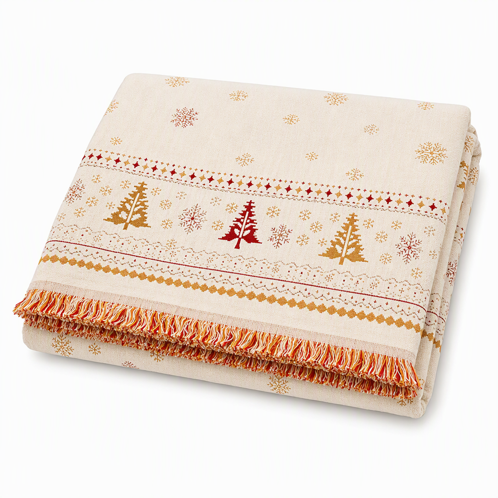 ⏰Thickened Christmas Style Chenille Sofa Cover Full Coverage Cat Scratch Resistant and Stain Resistant Couch Slipcover
