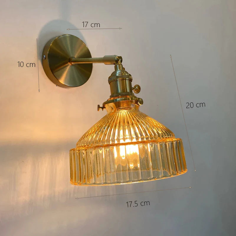 Colorful and elegant glass wall sconces