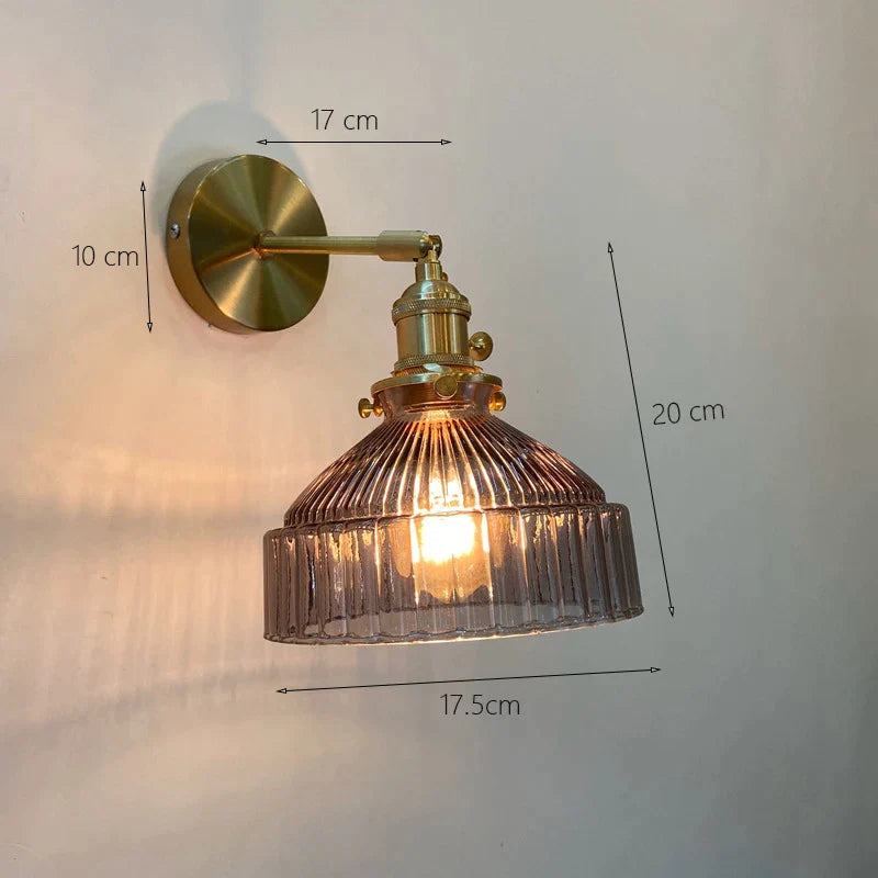 Colorful and elegant glass wall sconces