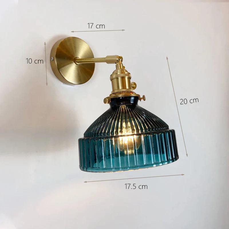 Colorful and elegant glass wall sconces