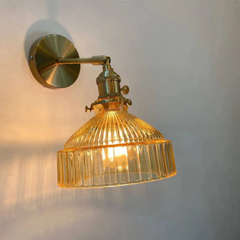 Colorful and elegant glass wall sconces