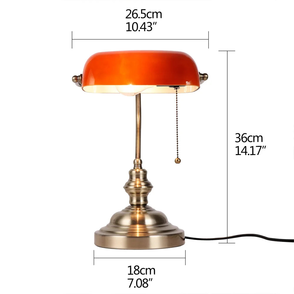 Vintage Banker Desk Lamp