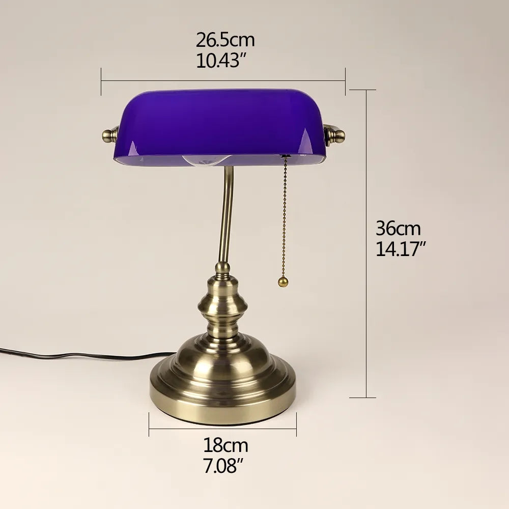 Vintage Banker Desk Lamp
