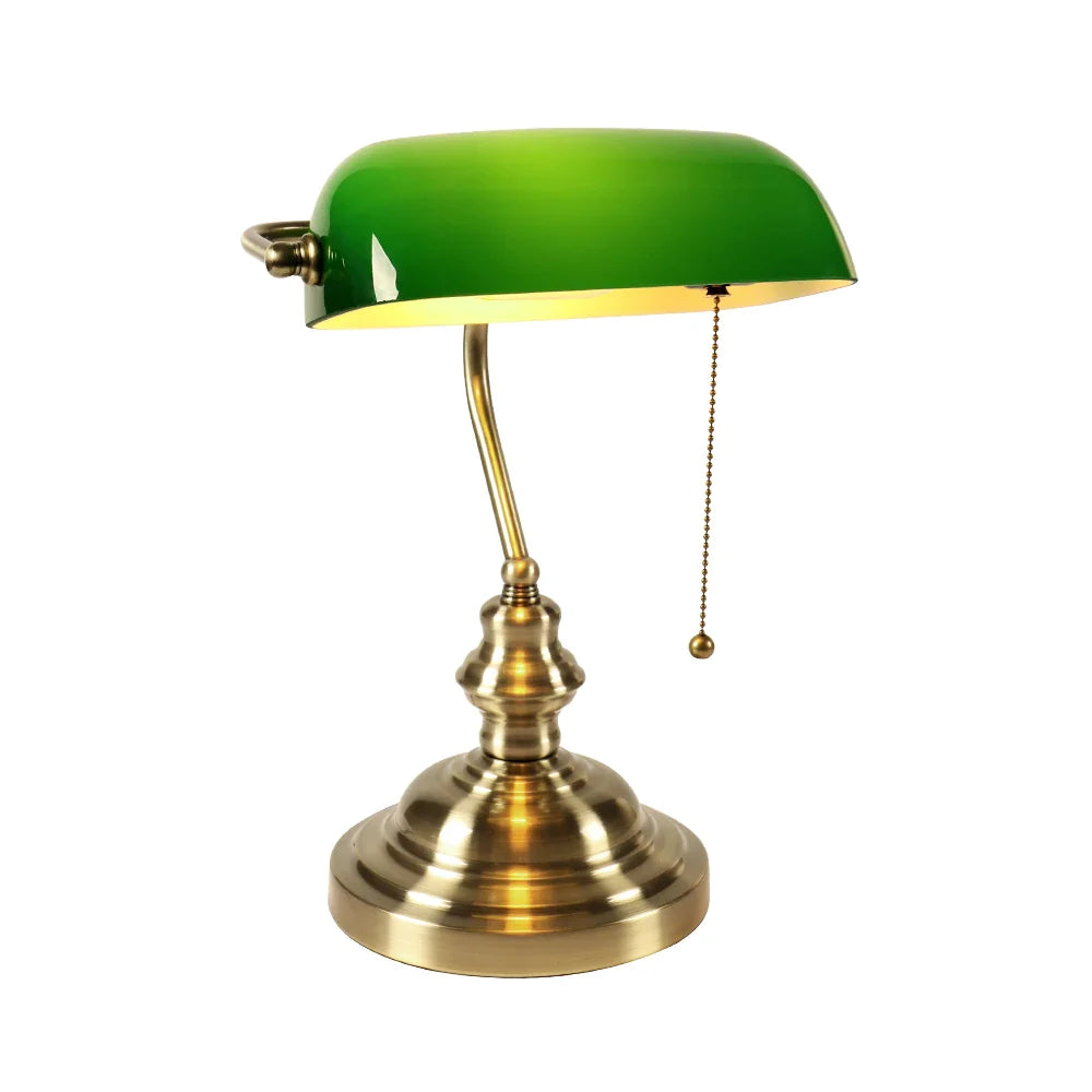 Vintage Banker Desk Lamp