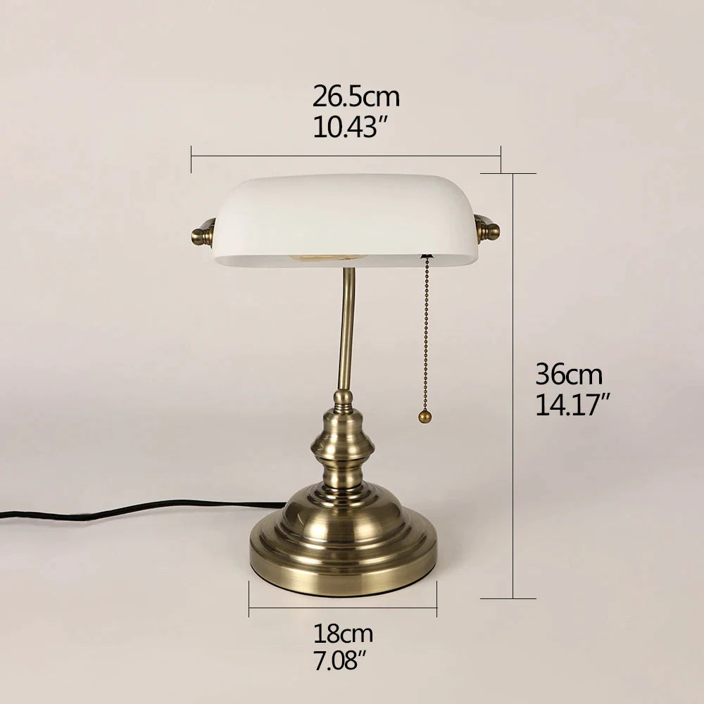 Vintage Banker Desk Lamp