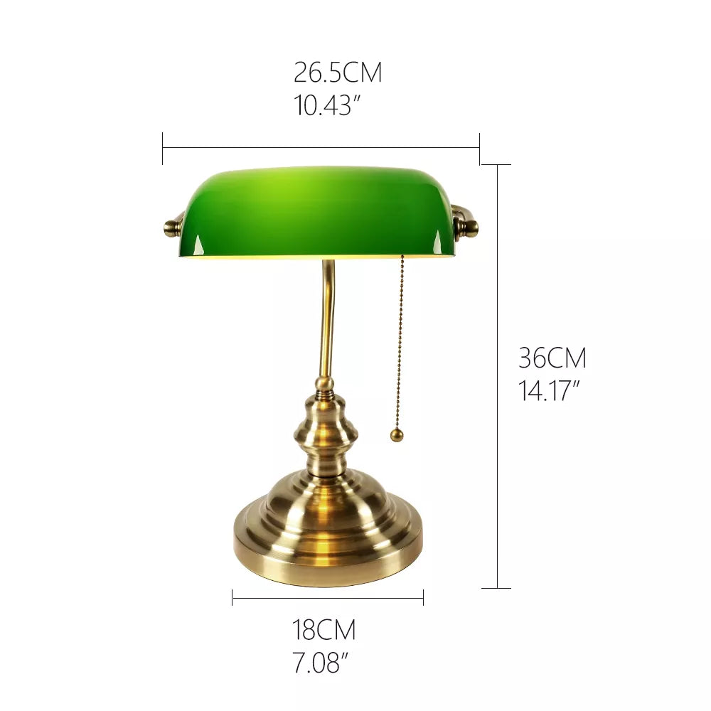 Vintage Banker Desk Lamp