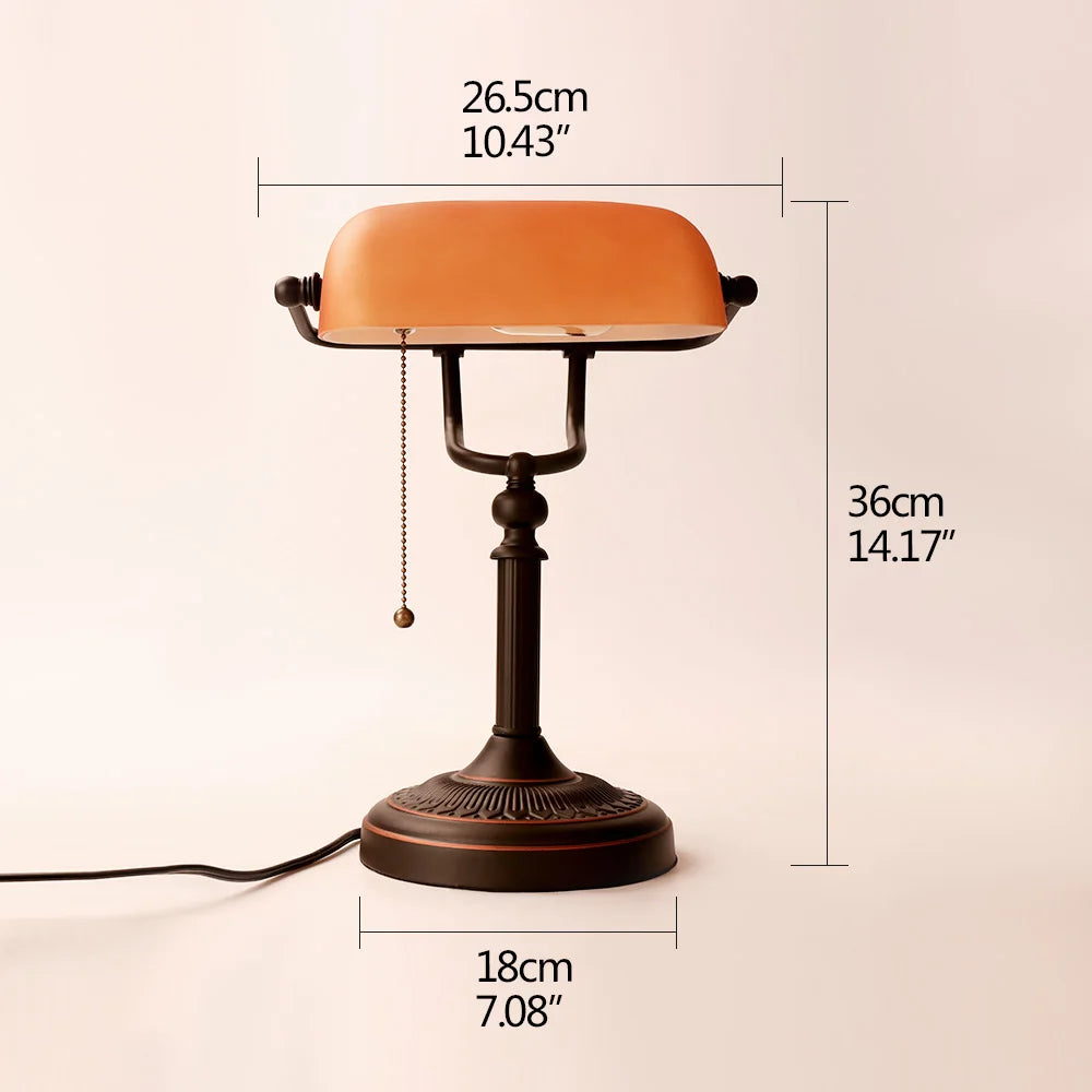 Vintage Banker Desk Lamp