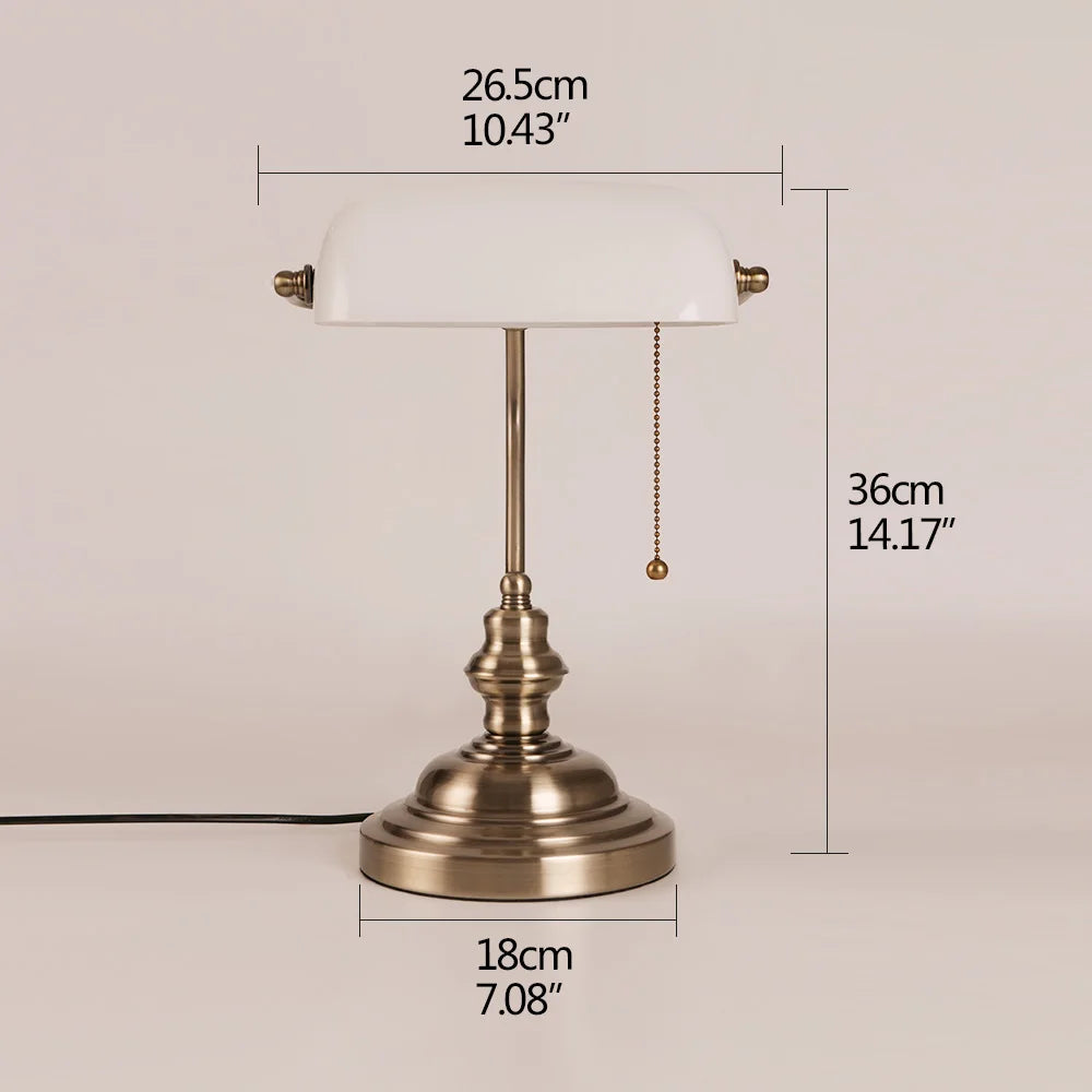 Vintage Banker Desk Lamp