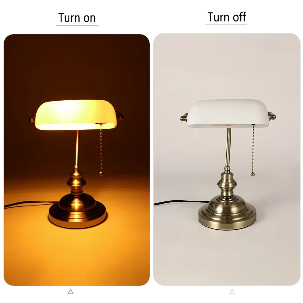 Vintage Banker Desk Lamp