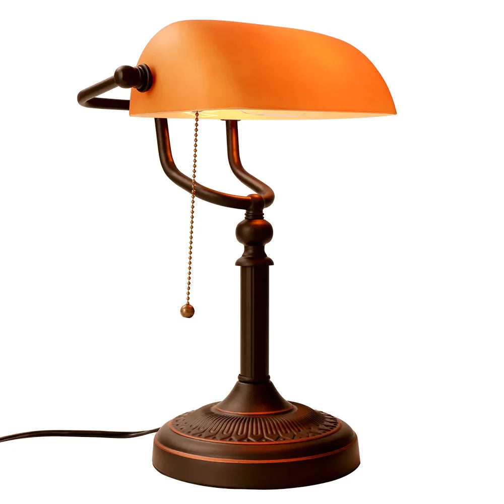 Vintage Banker Desk Lamp