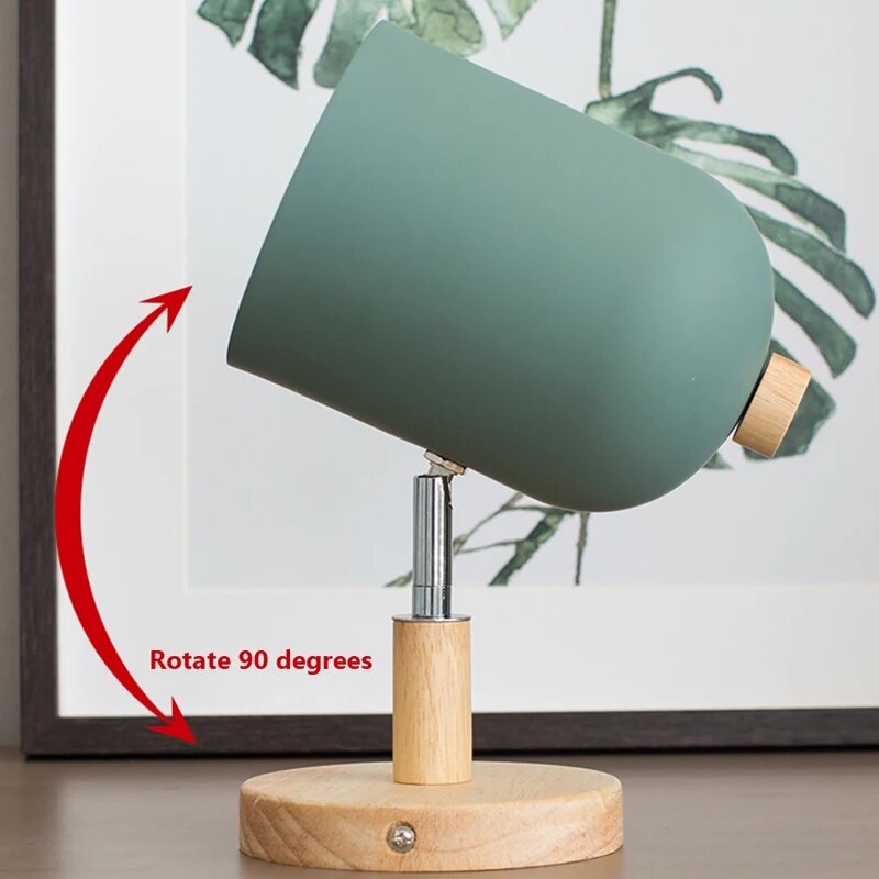 Nordic Wall Wood Hanging Bedside Sconce