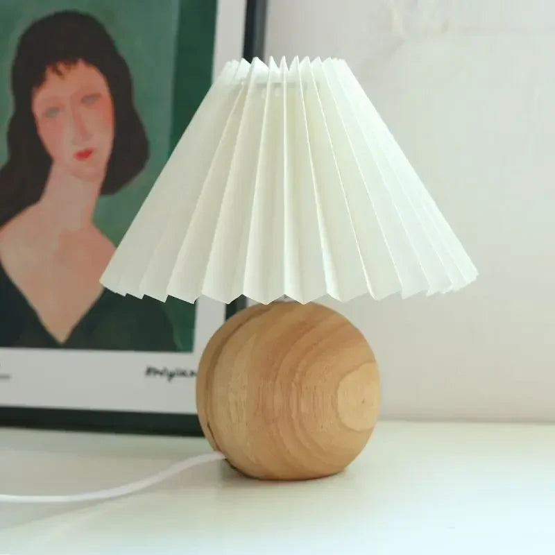Ceramics Rattan Bedside Table Lamp
