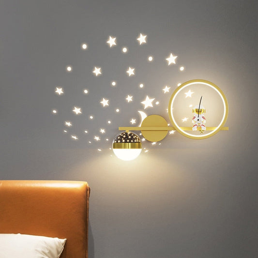 Nordic Modern LED Wall Lamp for Children Room